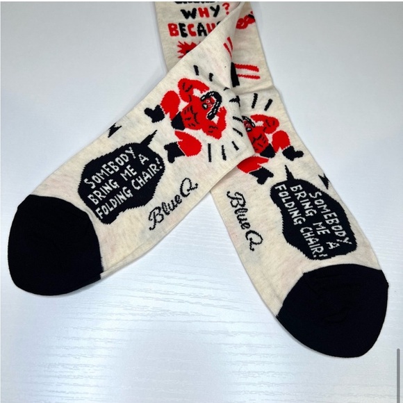 Blue Q Pro Wrestling Crew Socks NWT - Picture 8 of 11